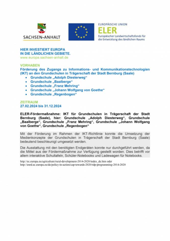 Auflage Informationspflicht ikt
